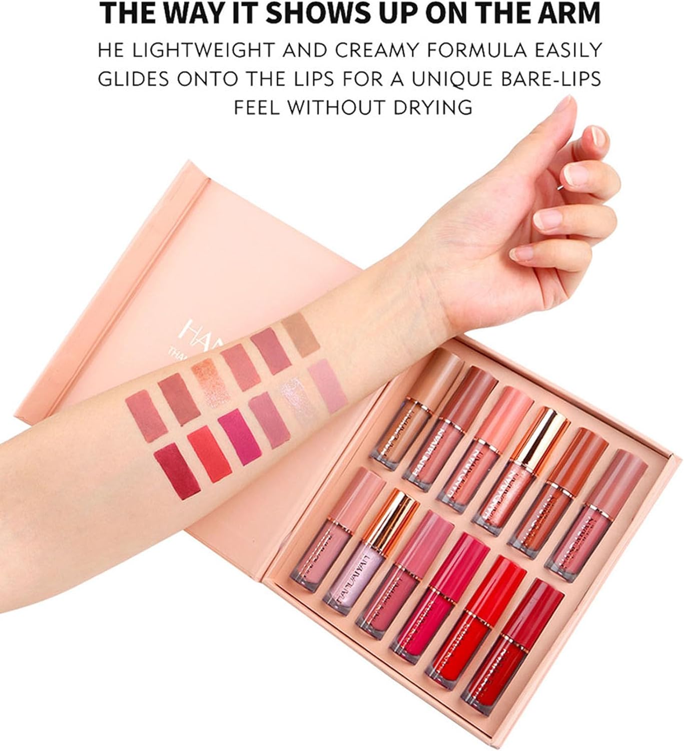 HANDAIYAN Lipstick Set Matte Liquid 12 Colors