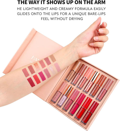 HANDAIYAN Lipstick Set Matte Liquid 12 Colors