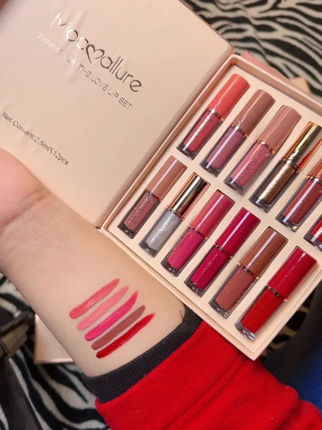 12-Piece Lip Gloss & Matte Lipstick Set