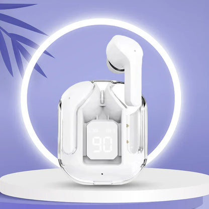 Air 31 Bluetooth Compatible 5.3 LED Power Digital Display Stereo Sound Transparent Wireless Earbuds